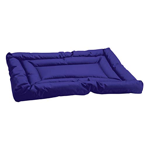 Lits pour Chiens Bleu Royal, Tapis de Cage en Nylon Résistant à l'Eau, Usage Intérieur Extérieur, Format à Cueillir (Moyen - 30 Pouces x 19 Pouces)