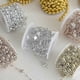 thumbnail image 5 of New Christmas beaded chain gold Christmas tree dress up electroplated beads DIY material ornaments Christmas scene layout gold fishing line round, 5 of 5