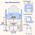thumbnail image 5 of Kekoy Toilet Seat Riser for Seniors, Raised Toilet Seat with Handles, Fsa Hsa Eligible 400lb Elevated Toilet Risers, Tool-Free Assembly with Adjustable Height & Width, 5 of 9