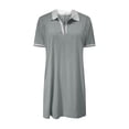 thumbnail image 3 of Golf Dresses for Women Tennis Athletic Mini Dress 2025 Summer Casual Short Sleeve Collared V Neck Shirt Dress with Pockets, 3 of 8
