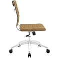 thumbnail image 3 of Modway Jive Armless Midback Leatherette Office Chair, Multiple Colors, 3 of 9