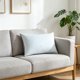 thumbnail image 5 of Almohada de felpa de terciopelo con relleno de fibra de poliéster, 72x46 cm, transpirable, lavable, con soporte, para dormitorio, habitación de invitados, viaje, azul o dorado., 5 of 6