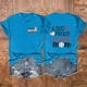 thumbnail image 2 of Camisetas de Manga Corta para las Mujeres Carta Impresa Doble Cara Suelta Tee, Casual Vintage Verano Top Mujeres, 2 of 3