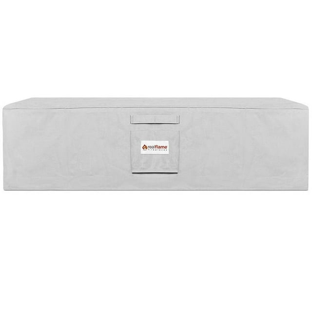 Afuera Living Contemporary 49" Fire Pit Protective Cover in Light Gray