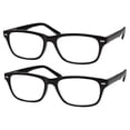 thumbnail image 6 of grinderPUNCH 2 Pairs Deluxe Slim Classic Style Spring Hinge Readers Black Reading Glasses +1.25, 6 of 7