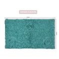 thumbnail image 2 of Home Weavers Modesto Collection 100% Cotton Tufted Bath Rugs, Extra Soft and Absorbent Bath Rugs, Non-Slip Bath Mats, Machine Washable, Bathroom Bath Mats for Floor, 24"x40" Rectangle, Turquoise, 2 of 7
