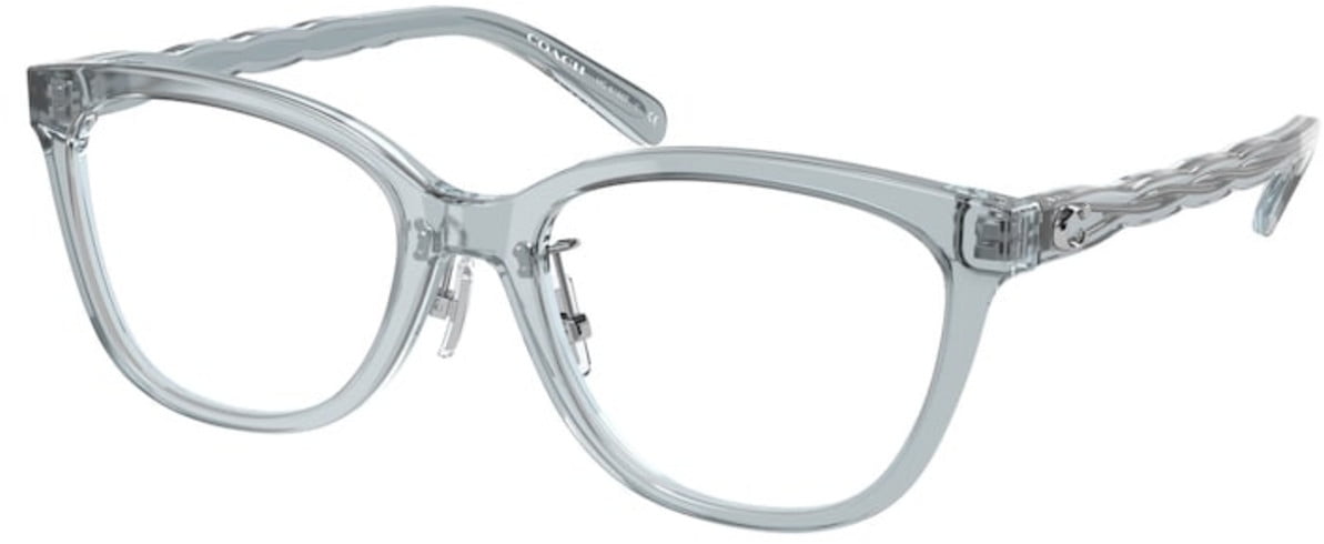 Eyeglasses Coach HC 6186 F Asian fit 5682 Transparent Blue 