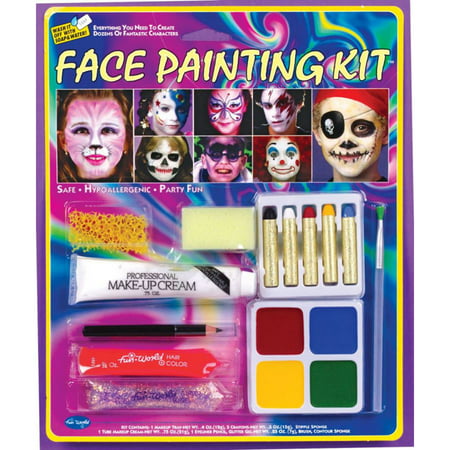 Morris Costumes Full Color Blister Card Party Face Painting Kit, Style FW9621