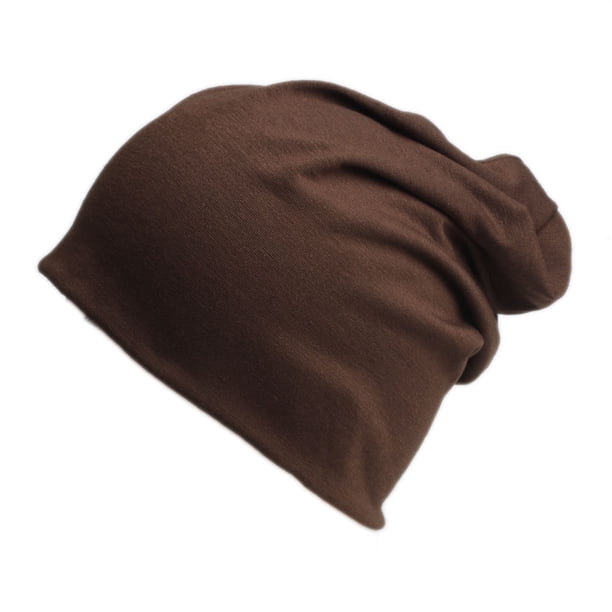 Guardurnaity Gorros holgados de punto para hombre y mujer, gorros holgados de esquí de gran tamaño, cálidos, de invierno, unisex Sombreros Café