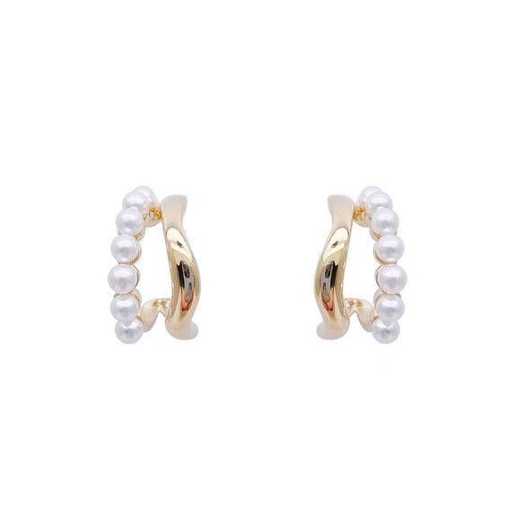 DESIGNICE Earrings Delicate Design Ear Cuffs Everyday Jewelry Gift Ready Flat Back Earrings for Casual Party Office Style5