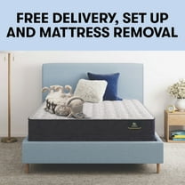 Serta 13" Twin XL Classic Clarks Hill Elite Ltd Firm Tight Top Innerspring Adult Mattress Low Profile Set