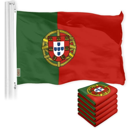 Portugal Portuguese Flag 3x5FT 5-Pack 150D Printed Polyester By G128