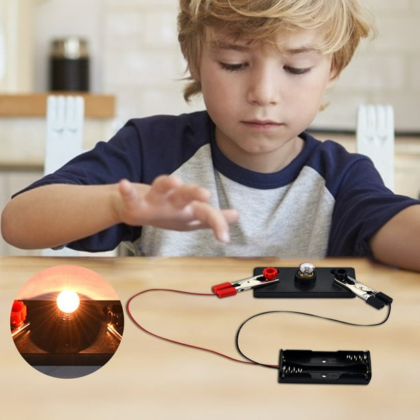 Kit de Circuit électrique Enfants Étudiant École Science Ampoules Jouet  Éducatif Bricolage 