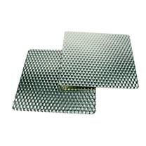 Range Kleen HP77SWR Metal Silverwave Non-Slip Counter Mats. Set of 2 - 7 inch square.