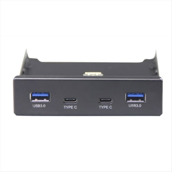 USB Hub USB C Hub 3.5 Inch Floppy Drive Front Panel 2 Port USB 3.0 + 2 Port USB 3.1 Type C 20 Pin Connector,1 x USB 3.0 front panel bay 1 x USB 3.0 20-pin connector to Type A male cable 5 x screws