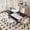 White+Black(Style 2), variant on ExtraLco Dining Table Set for 6, White and Black MDF Table with Storage Shelf and Upholstered Chairs for Dining Room