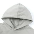 thumbnail image 4 of kpoplk Girl's Casual Hoodie Back Pattern Slogan Print Loose Fit Pullover Sweatshirt 3-4 Years,Grey, 4 of 9