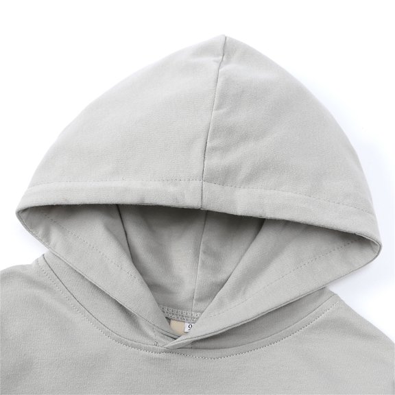 Vedolay Girl's Tops Fashion Hoodies for Girls Long Sleeve Pullover Oversized Sweatshirts with Pocket,Gray 3-4 Years