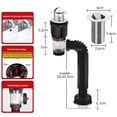 thumbnail image 6 of Bathroom Sink Drain Kit with Flexible Expandable P-Trap Leak-Proof Odor Prevention Easy Installation Flexible Sink Drain Pipe Set, 6 of 8