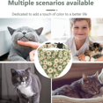 thumbnail image 5 of 2 Pack Collier Détachable pour Chat Nœud Papillon Fleur de Marguerite Collier Détachable Vert, 5 of 5