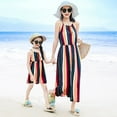 thumbnail image 4 of Robes Maman et Moi Vintage à Imprimé Floral à Bretelles Spaghetti à Col en V Robe Camisole de Plage, 4 of 5