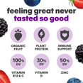 thumbnail image 3 of Noka Superfood Immune Smoothie Berry 6 Pack 4.22oz, 3 of 6