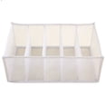thumbnail image 6 of Pants Organizer Medium, Souew 6 Compartment Mesh Drawer Divider Bag 32x17x12cm White, Spring Wardrobe Organization for Leggings, Clothes & Underwear Storage, 6 of 6