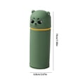 thumbnail image 3 of Dmlowu Silicone Pencil Pouch, Colorful Cute Cartoon Stand-up Pen Holder, Portable Waterproof Zipper Pencil Case for Messy Desks Home Office Art Supplies, 3 of 7
