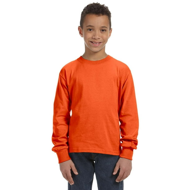 burnt orange long sleeve shirt