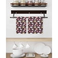 thumbnail image 3 of Easter Bunny Eggs Kitchen Dish Towels for Drying Dishes Set of 2, Spring Leaves Daisy Flowers Vintage Purple Waffle Weave Microfiber Hand Tea Bathroom Towels Quick Dry & Absorbent Towel 15.7x23.6, 3 of 7