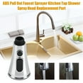 thumbnail image 3 of ABS Pull Out Faucet Sprayer Kitchen Sink Faucet  3-Function Kitchen Bathroom Tap Shower Spray  Replacement Part, Tap Sprayer, 3 of 8