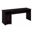 thumbnail image 1 of Atlin Designs 72" Contemporary Wood Computer Desk with Drawers in Espresso Oak, 1 of 6