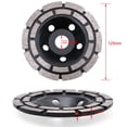 thumbnail image 3 of Cost Effective Diamond Disc for Wide Applicability, Steel Body with Diamond Segments for Efficient Stone Concrete Surface Grinding (125 x 22.2 mm), 3 of 5