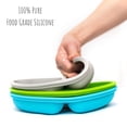 thumbnail image 4 of Toddler Plates with Suction - Baby Plates Silicone Divided Plates - Set of 3, 4 of 5