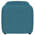 thumbnail image 5 of Summer Fabric Upholstered Tufted Accent Bench Peacock Blue, 5 of 8