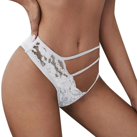 

Sehao High Rise Underwear Women Sexy Floral Lace Mesh Panties Low Rise Hollow Out Transparent Plus Size Underwear Lace Lace Thong Plus Size Panties