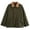 Green, variant on HOWPAY Womens Barn Jacket Button down Oversized Lapel Collar Long Sleeve Coats with Pockets Vintage Solid Color Casual Outerwear Fall Winter Clothes Green L