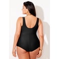 thumbnail image 2 of Swimsuits for All Women's Sarong Front One Piece Swimsuit, 2 of 6