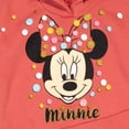 thumbnail image 6 of Disney Minnie Mouse Little Girls' 2-Piece Fleece Hoodie and Leggings Set Rose Black, 6 of 11