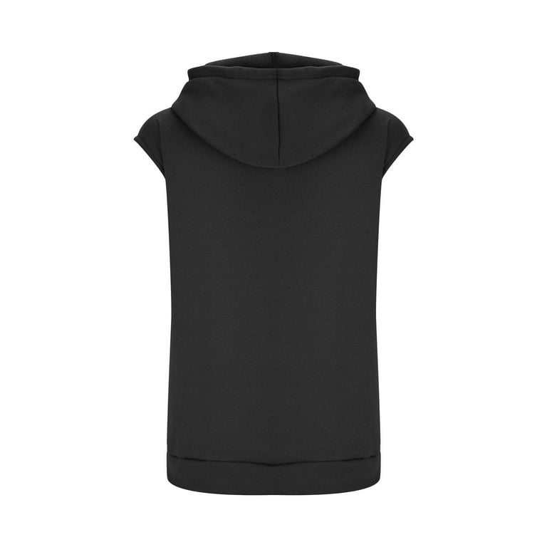 レディースウェア 8YARDS Womens PULLOVER Sleeveless Hoodie Luxalzxs Sleeveless Sweatshirt for Women Fashion Summer Causal