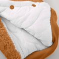 thumbnail image 6 of IVEYRTF Toddler Kids Bodysuit Cute Print Fleece-Lined Hooded Romper Zip Thermal Fall Winter Cozy Warm One-Piece Outerwear for Baby 1-2 Years(Coffee,3 Months), 6 of 6