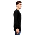thumbnail image 3 of Bayside Adult 6.1 oz., 100% Cotton Long Sleeve T-Shirt - BLACK - L, 3 of 3