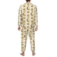 thumbnail image 7 of Salouo Frogs Print Button-Front Long Sleeve Pajama Set for Men, Soft 2Pjs Men's Long Sleeve Sleepwear -XX-Large, 7 of 7