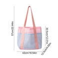 thumbnail image 3 of Mesh Beach Bag, Lightweight Beach Tote for Pool, Travel, and Shopping, Foldable Storage Bag with Shoulder Strap, 3 of 7