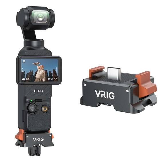 VRIG Gimbal Camera Quick Release Bracket Mount Charging Base for DJI Osmo Pocket 3