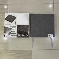 NUZEUYKSTK Seat cushions,12 Inch Stool Cushion Square with Ties, Non-Slip Bar Stool Square Seat Cushion with with Machine Washable Cover - Grey (12" (30CM))