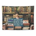 thumbnail image 5 of BCIIG Books Reading Tapestry Wall Hanging Unique Style Graphic Tapestries Home Wall Decor Art Living Room Bedroom Apartment Farmhouse Dorm Velvet Fabric 40x30inch, 5 of 6