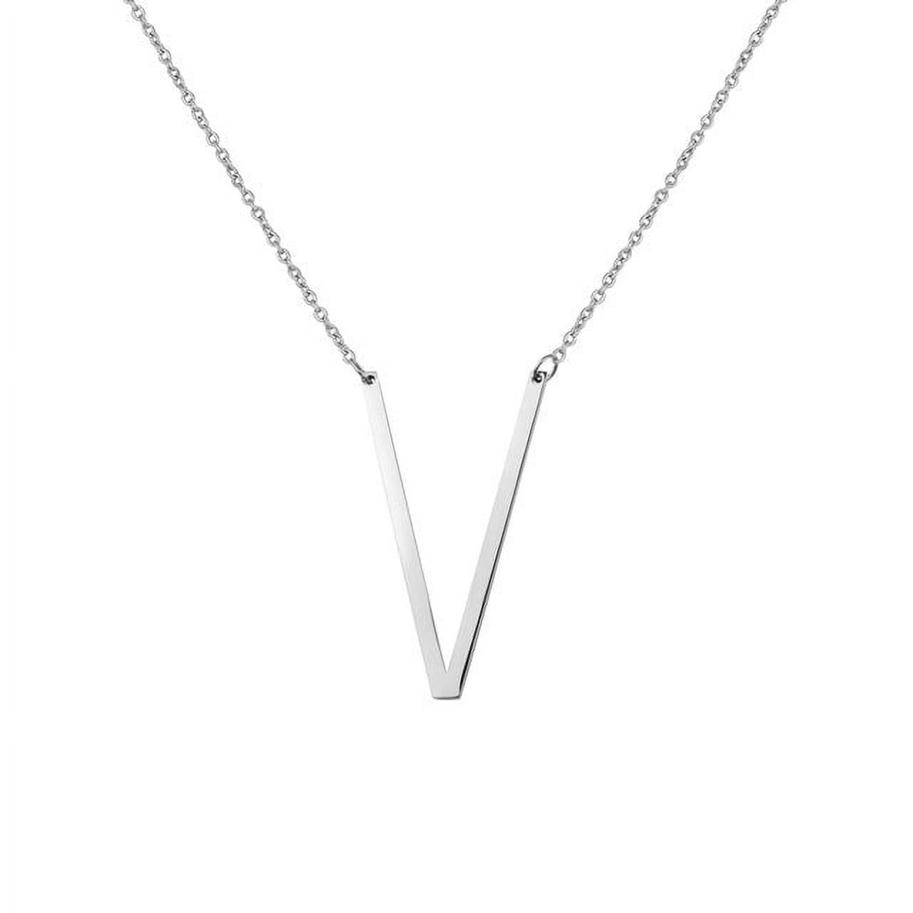 Personalized Initial Letter Necklace with Custom Engraving - Custom Initial Necklace - Oversized Letter Necklace - Sideways Initial Necklace for Women - Gift for Her - Jewelry Gift Set