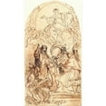 thumbnail image 3 of Carlo Maratti 15x24 Black Modern Framed Museum Art Print Titled - Madonna on a Crescent Moon and Four Saints (1686), 3 of 5