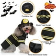 thumbnail image 2 of UOSIA Firefighter Dog Costume Halloween Pet Fireman Costume, Dog Cosplay Costume, 2 of 7